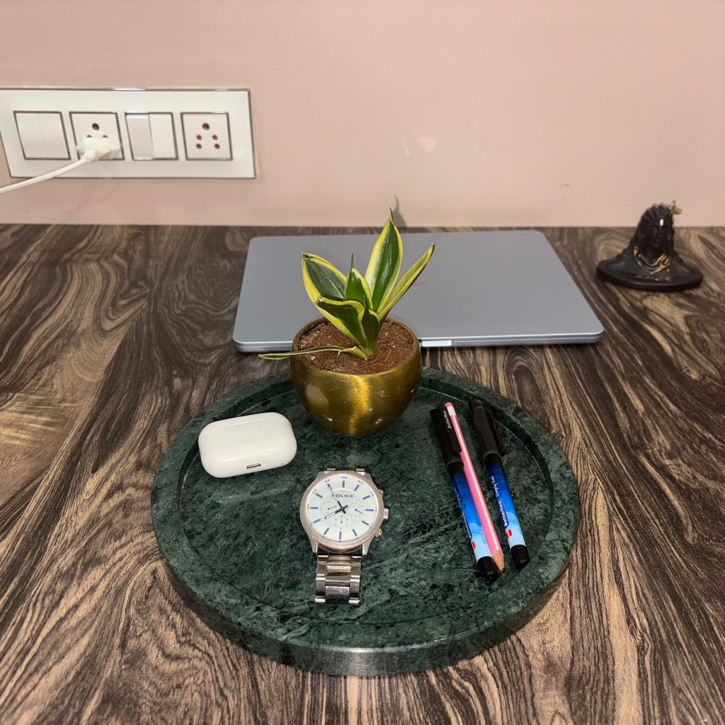 Green Marble Tray